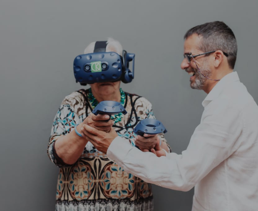 Sesi&oacute;n de Realidad Virtual aplicada a la fisioterapia