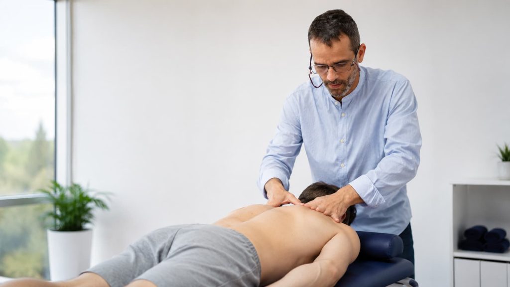 masaje cervical fisioterapia
